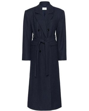 Gestuz Belted Coats - Azul