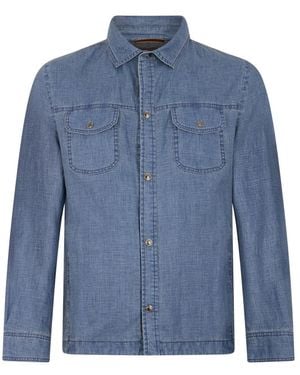 Moorer Denim Shirts - Blue