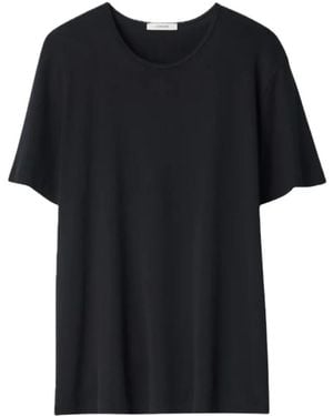 Lemaire Tops ,Zwart ,Katoen U Neck Tee