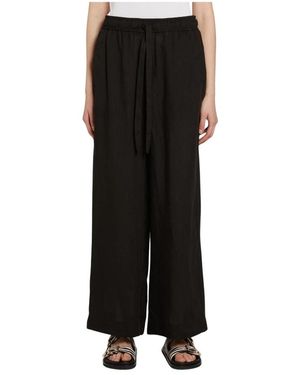 Marella Wide Trousers - Black