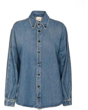 Alysi Overhemden ,Blauw ,Denim Camicia Denim