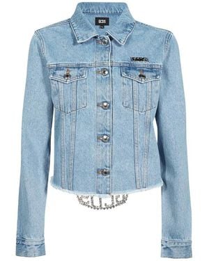 Gcds Denim Jackets - Blauw