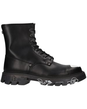 Premiata Schoenen ,Zwart ,Leer Brixton 461