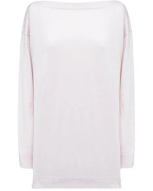 Alpha Studio Round-Neck Knitwear - Blanco