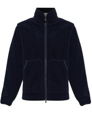 Moncler Hoodies & Sweatvesten ,Blauw ,Polyester Polar Z Logo
