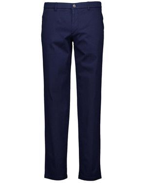 Com4 Broeken ,Blauw ,Katoen Modern Chino