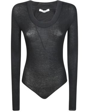 Entire studios Circle Neck Bodysuit - Zwart