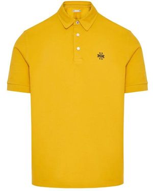 Jacob Cohen Baumwoll-poloshirt mit gesticktem logo - Gelb