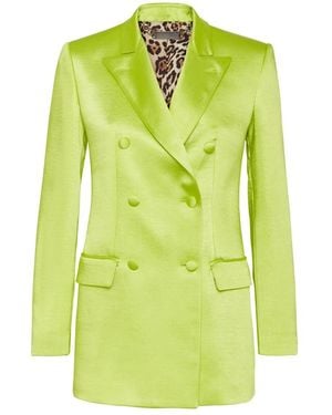 Philipp Plein Satin Dandy Blazer - Groen