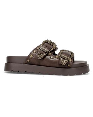 Buffalo Schoenen ,Bruin ,Raya Ari West Platform Slider