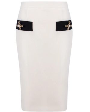 Moschino Pencil Skirts - White
