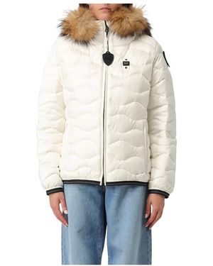 Blauer Winter Jackets - Naturel