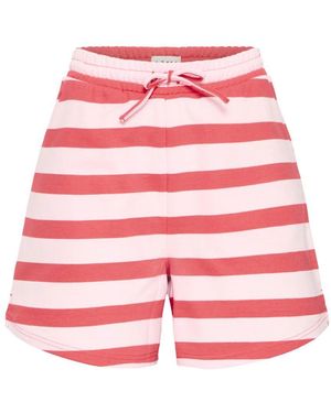 Ichi Gestreifte Shorts & Knickers Geranium - Rot