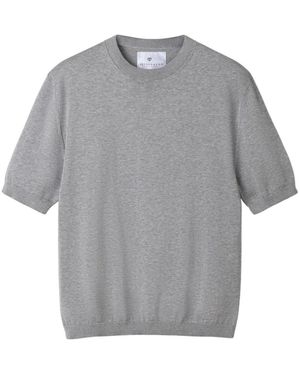 Seven Gauge Round-Neck Knitwear - Gris