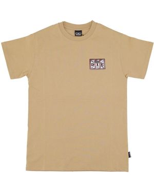 Propaganda Addict Camel Tee Korte Mouw T-Shirt - Naturel