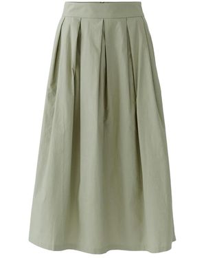 Ouí Rokken ,Groen ,Katoen Tailored Midi Rok