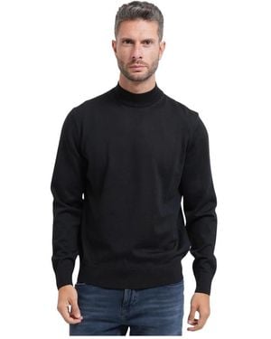 BOSS Rollkragenpullover - Schwarz