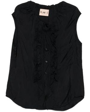 Plan C Sleeveless Tops - Noir
