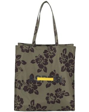 Aspesi Hibiskus Shopper Tasche - Grün