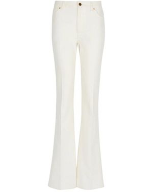 Balmain Wide Trousers - Blanco