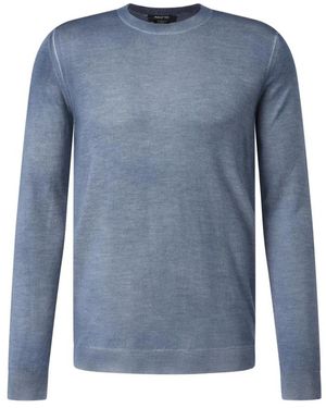 Avant Toi Luxuriöser Cashmere Seiden Pullover - Blau