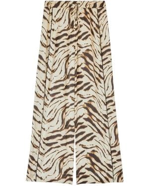 Ganni Wide Trousers - Natural