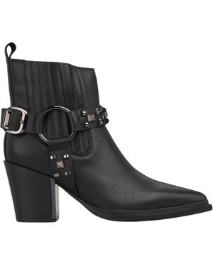 Alma En Pena. Cowboy & Biker Boots - Black