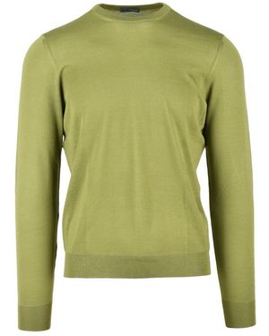 Drumohr Round-Neck Knitwear - Verde