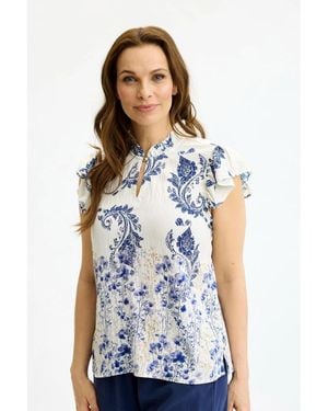 iN FRONT Blouses - Blue