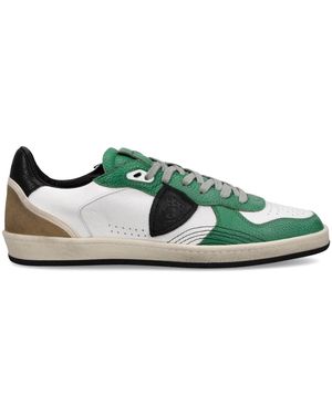 Philippe Model Schoenen ,Veelkleurig ,Katoen Pgal Skate - Groen