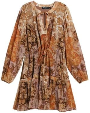 Desigual Short Dresses - Brown