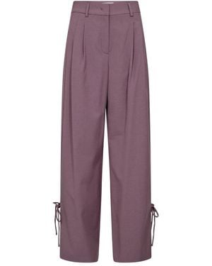 co'couture Cropped Trousers - Purple