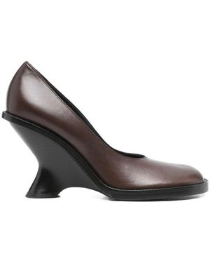 Dries Van Noten Schoenen ,Bruin ,Leer Pump - Grijs