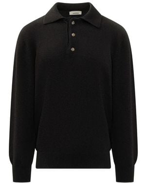 A PAPER KID Polo Shirts - Black
