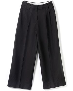 Ganni Straight Trousers - Black