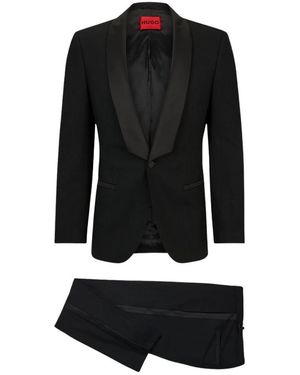 HUGO Kostuums ,Zwart ,Single Breasted Suits