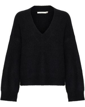 Gestuz V-Neck Knitwear - Nero
