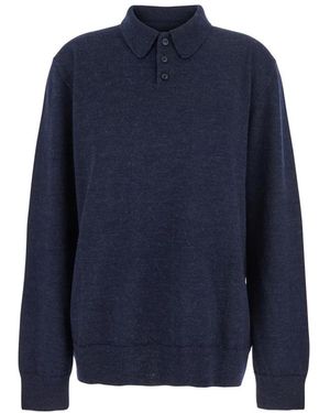 Maison Margiela Round-Neck Knitwear - Blu