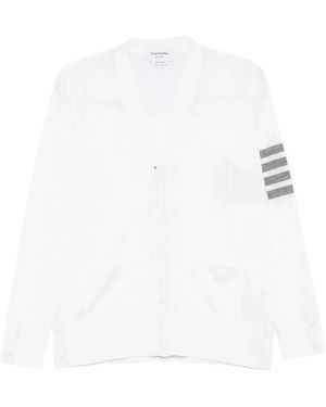 Thom Browne Klassiek V-Hals Vest - Wit