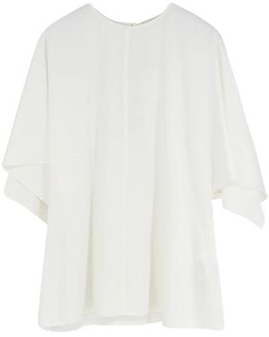 Stella McCartney Satijnen Kanten Blouse - Wit