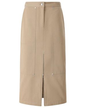 MSGM Rokken ,Katoen Midi Rok - Naturel