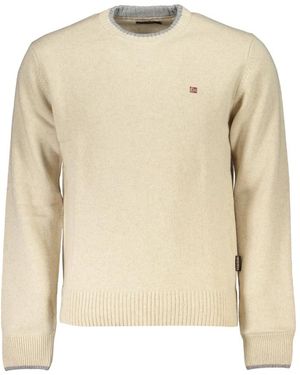Napapijri Round-Neck Knitwear - Natural