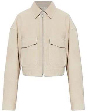Anine Bing Leather Jackets - Natural