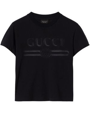 Gucci T-Shirt Met Print - Zwart