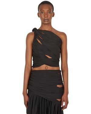 DI PETSA Sleeveless Tops - Black