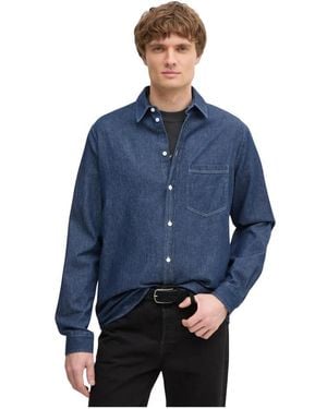 Samsøe & Samsøe Denim Shirts - Blu