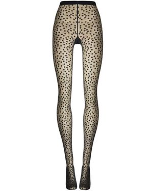 Wolford Ondergoed ,Zwart ,Wol Sweet Dots Tights