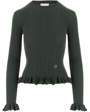 Patou Trui Met Ronde Hals - Groen