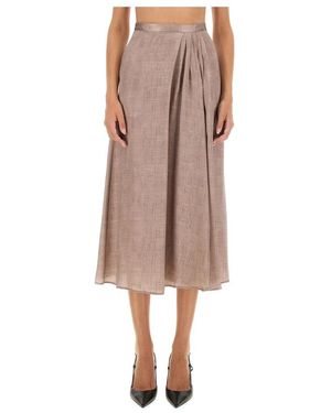 Kiton Rokken ,Roze ,Midi Rok - Bruin