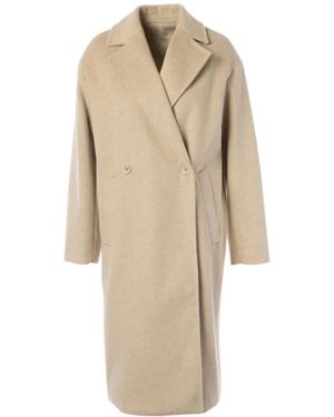JC Sophie Double-Breasted Coats - Neutro
